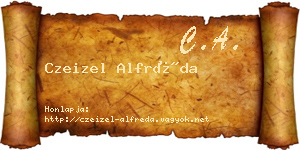 Czeizel Alfréda névjegykártya